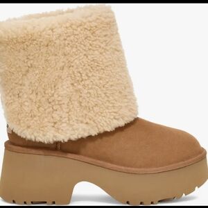 Classic New Heights Genuine Shearling Cuffable Boot Sz 11 NWOB